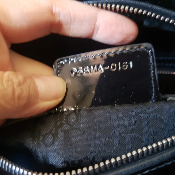 Lady Dior black patent silver hw large bag - Picture 5 of 10